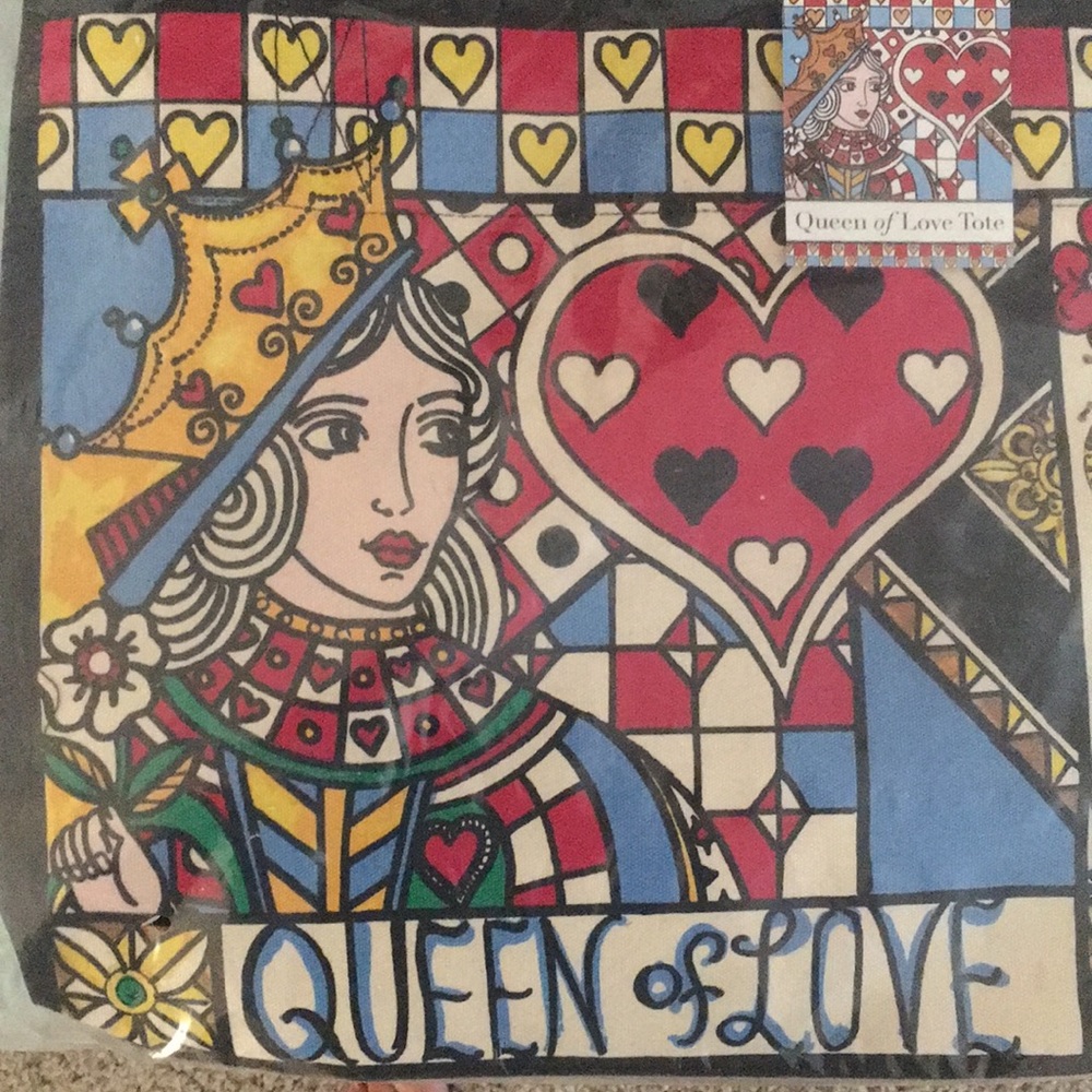 Brighton Queen of Love canvas tote